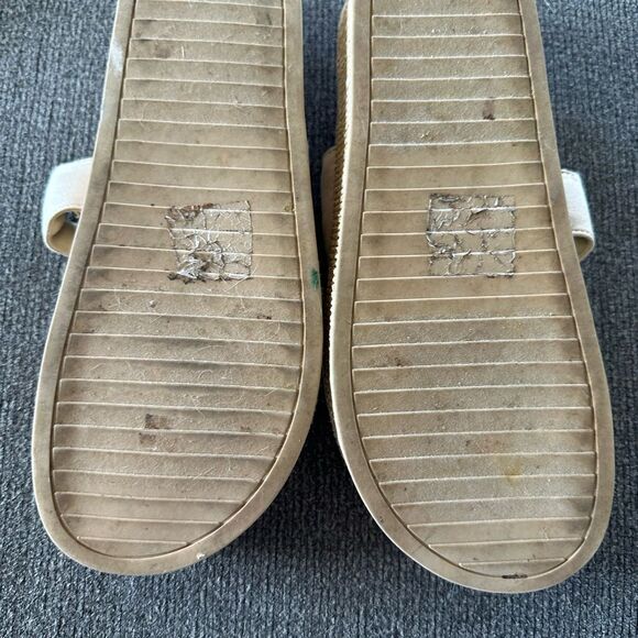 Anne Klein Women's Cream Wedge Sandals - Picture 5 of 6